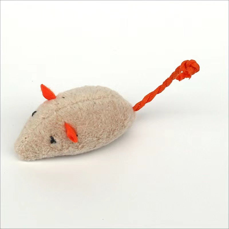Plush Catnip Mouse Toy — Soft Stuffed Cat Toy