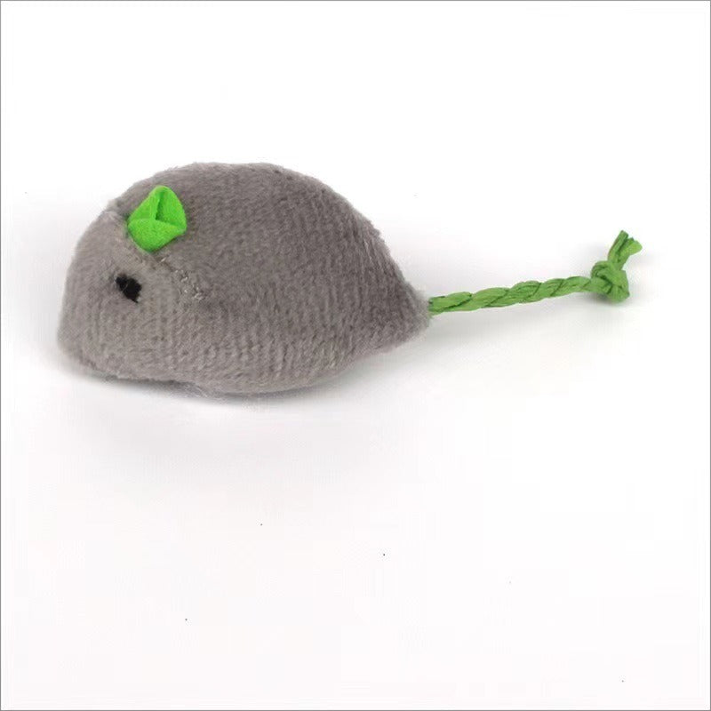 Plush Catnip Mouse Toy — Soft Stuffed Cat Toy