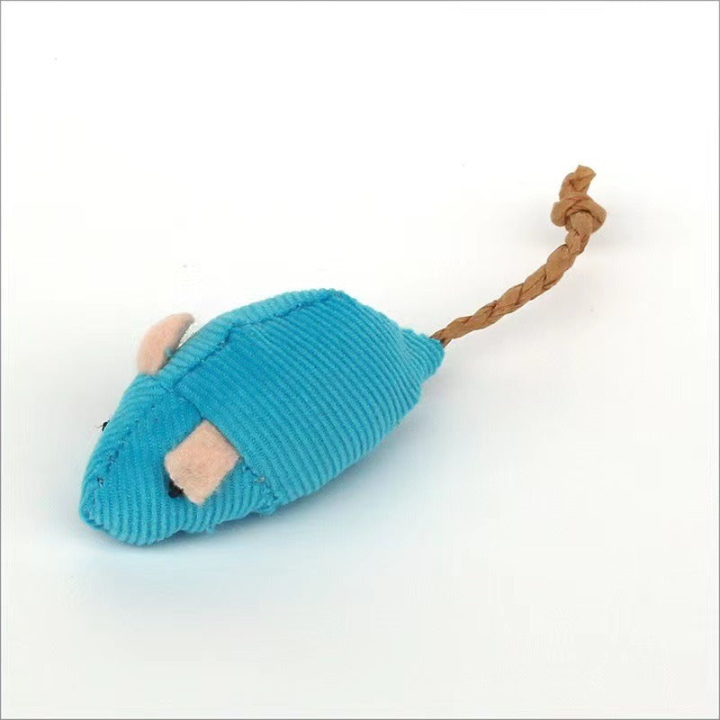 Plush Catnip Mouse Toy — Soft Stuffed Cat Toy