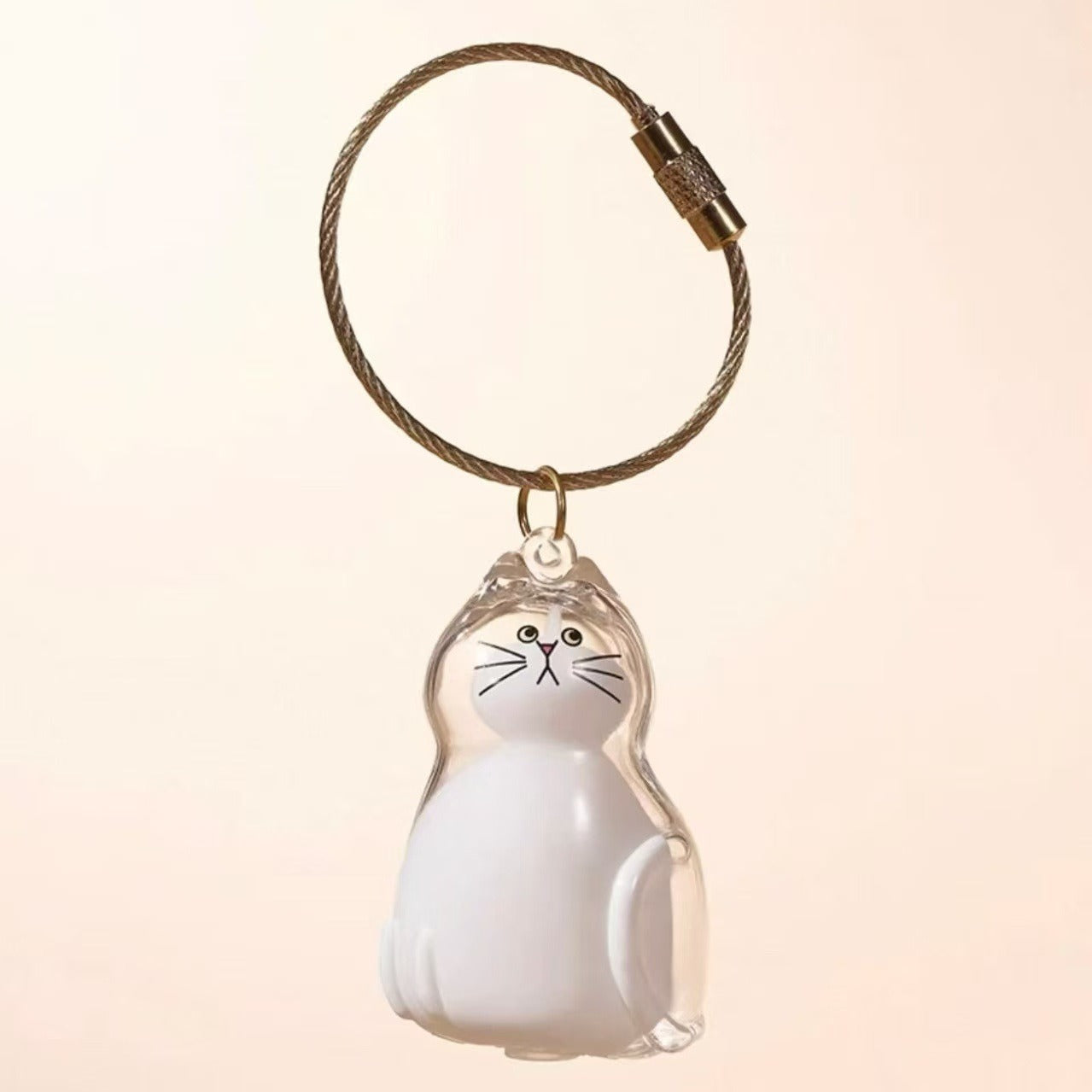 Transparent Cute Cat Car Hanging Ornament