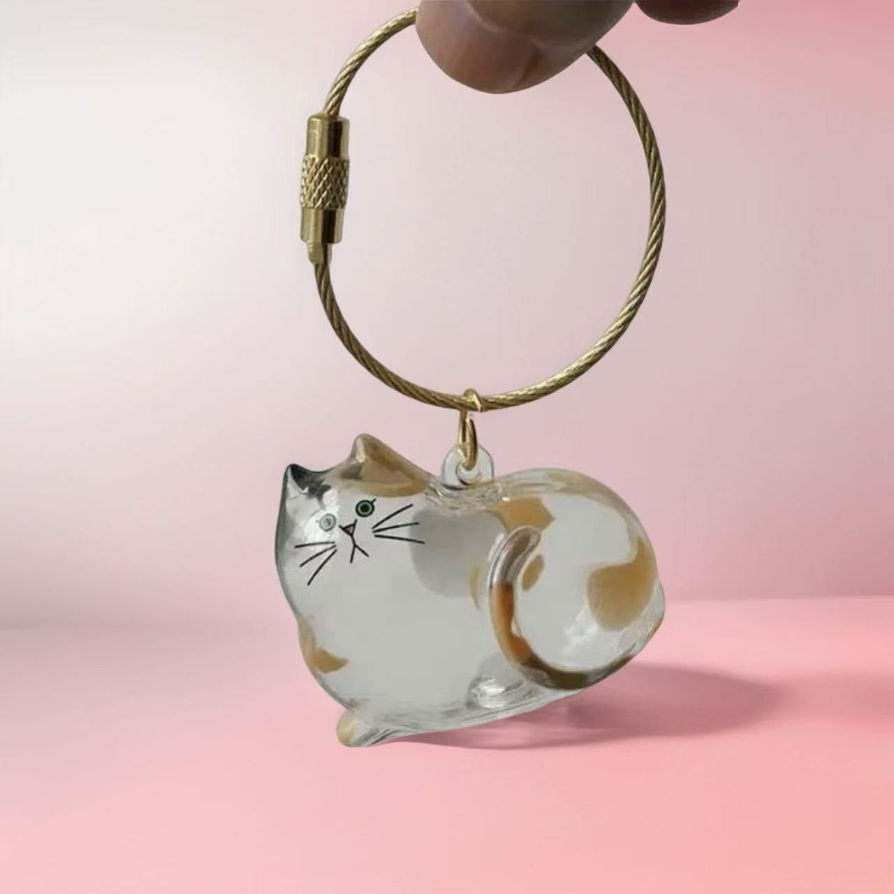 Transparent Cute Cat Car Hanging Ornament