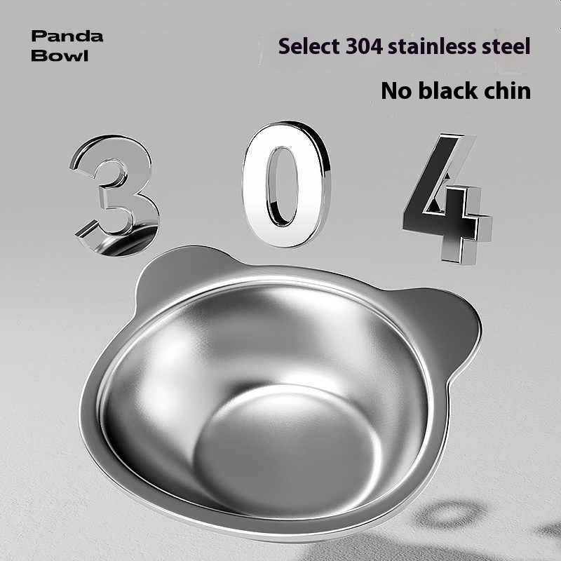 Stainless Steel Elevated Cat Bowl — 304 Grade with Anti-Tip Stand
