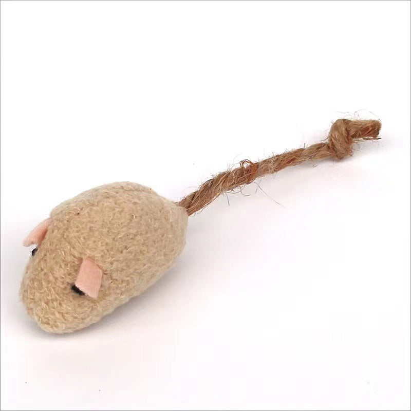 Plush Catnip Mouse Toy — Soft Stuffed Cat Toy