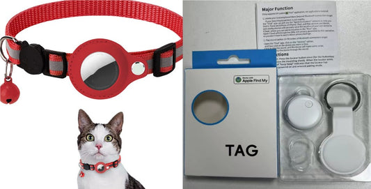 Reflective Waterproof Airtag Pet Collar