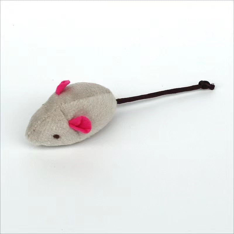 Plush Catnip Mouse Toy — Soft Stuffed Cat Toy